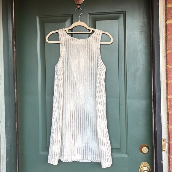 A New Day Casual Dress - White and Black Stripes - Size Small - Picture 1 of 3